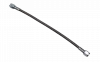 Steel Braided PTFE Clutch Line | -4AN Female | 12-Inch | Clear Coated